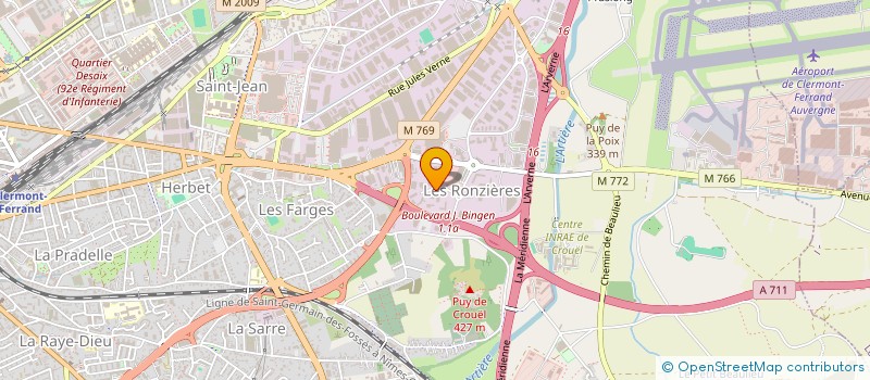 localisation de l'entreprise GPO SARL  CLERMONT-FERRAND