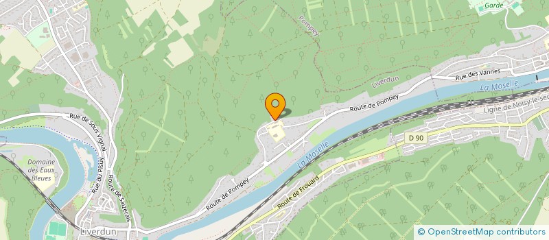 localisation de l'entreprise GPP  LIVERDUN