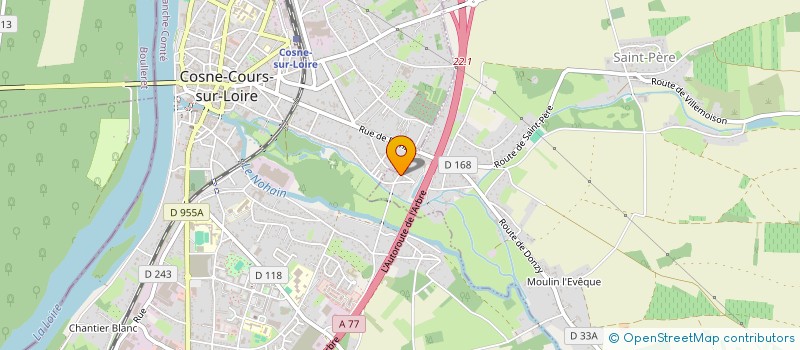 localisation de l'entreprise GPR  COSNE-COURS-SUR-LOIRE