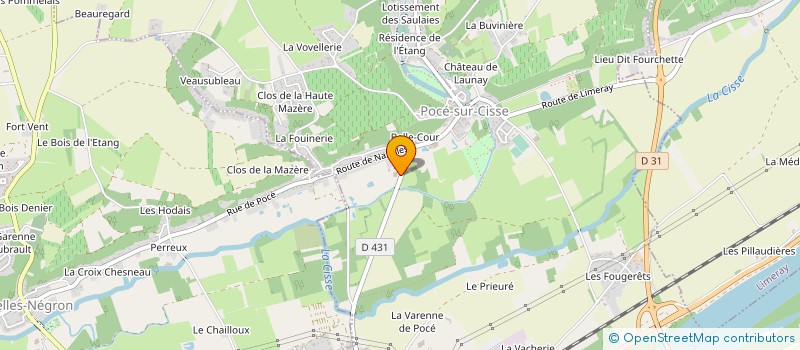 localisation de l'entreprise GPR AUTOMOBILE à POCE-SUR-CISSE