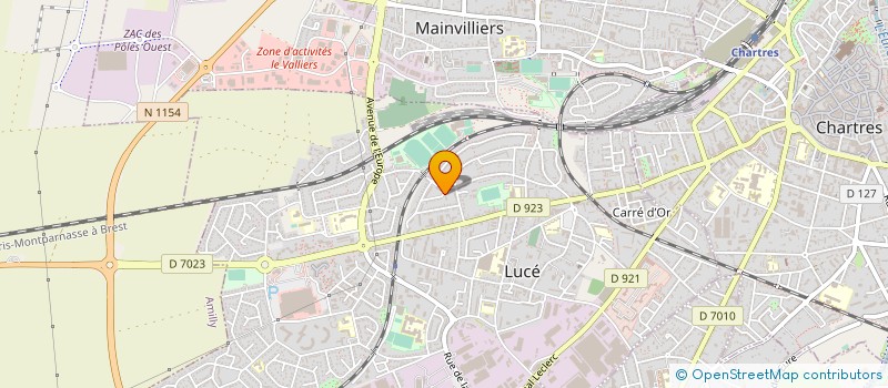 localisation de l'entreprise GPR DECO à LUCE
