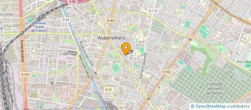 localisation de l'entreprise GPR ILE DE FRANCE à AUBERVILLIERS