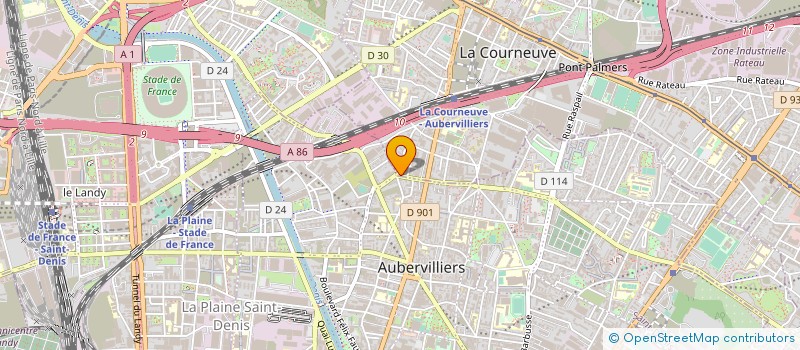 localisation de l'entreprise GPS 05 à LA COURNEUVE