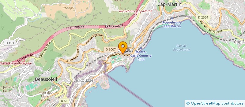 localisation de l'entreprise GPS à ROQUEBRUNE-CAP-MARTIN