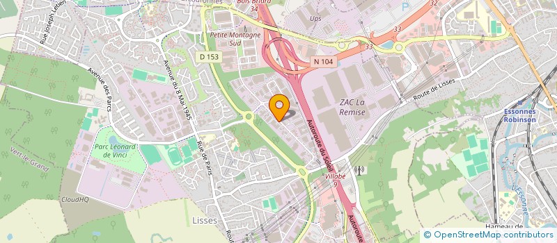 localisation de l'entreprise GPS  LISSES