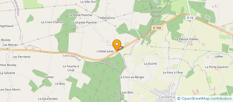 localisation de l'entreprise GPS  HENANBIHEN