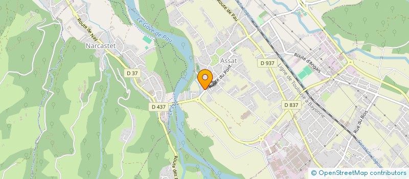 localisation de l'entreprise GPS  ASSAT