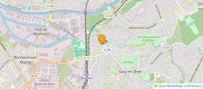 localisation de l'entreprise GPS  SUCY EN BRIE