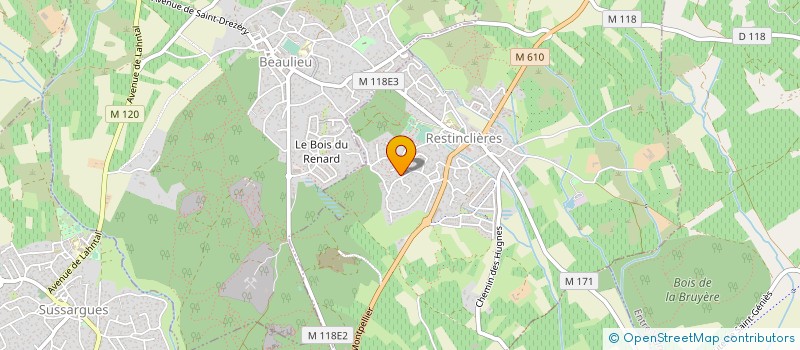 localisation de l'entreprise GPS ACADEMIE  RESTINCLIERES