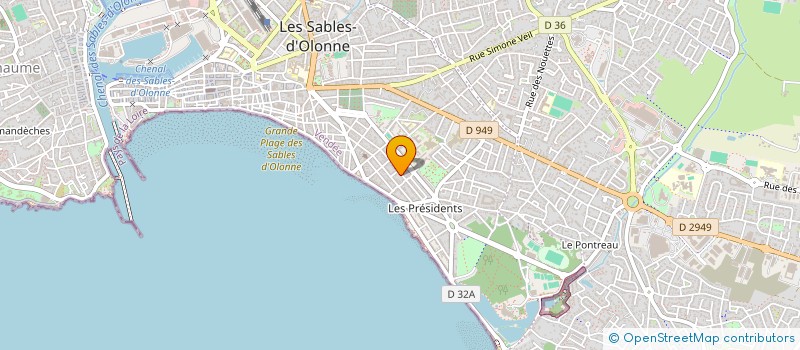 localisation de l'entreprise GPS ALARME  LES SABLES-D'OLONNE