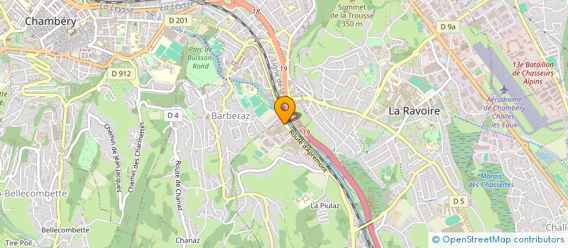 localisation de l'entreprise GPS COMMUNICATION à LA RAVOIRE