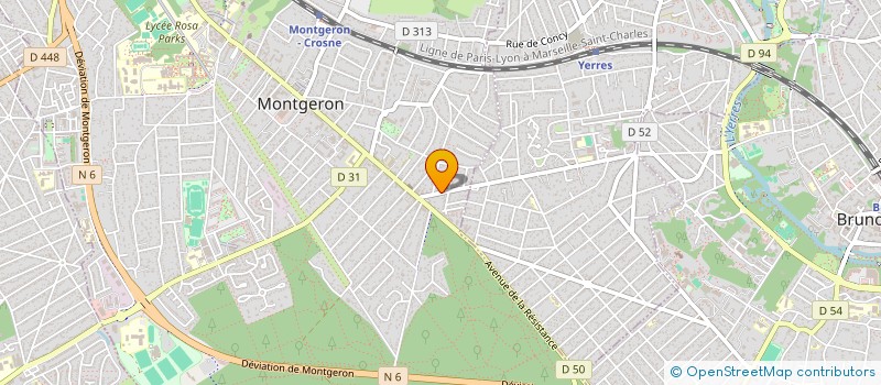 localisation de l'entreprise GPS CONSEIL à MONTGERON