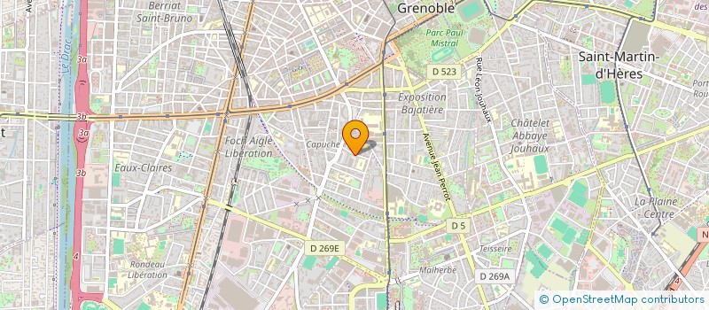 localisation de l'entreprise GPS DIFFUSION à GRENOBLE