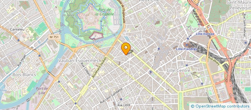 localisation de l'entreprise GPS - EXPERTISE-COMPTABLE à LILLE