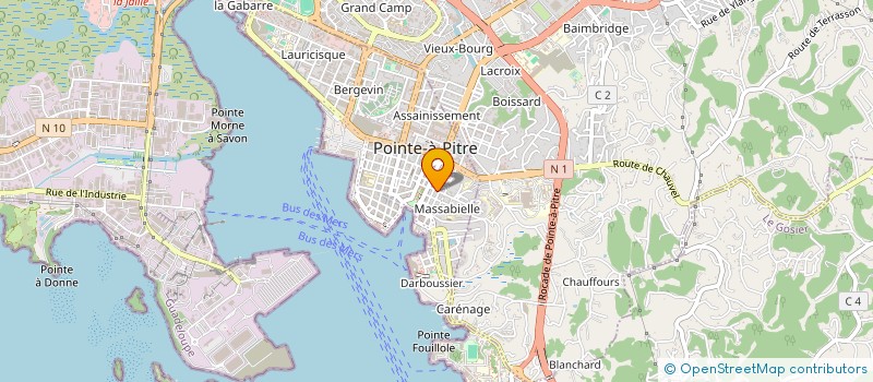 localisation de l'entreprise GPS FINANCE 20-005  POINTE-A-PITRE