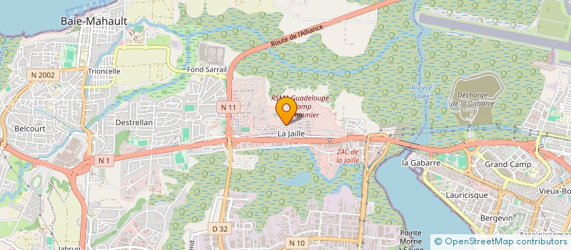 localisation de l'entreprise GPS FINANCE 20-035  BAIE MAHAULT