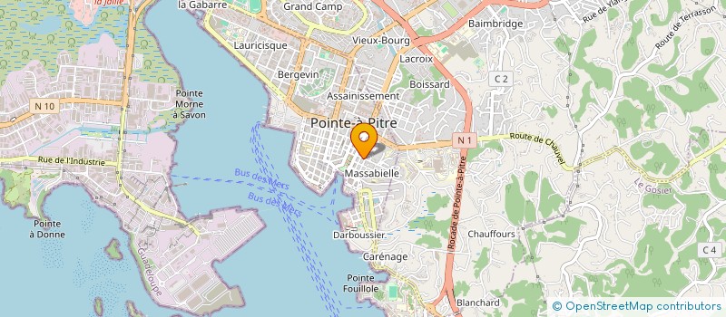 localisation de l'entreprise GPS FINANCE 20-063  POINTE-A-PITRE