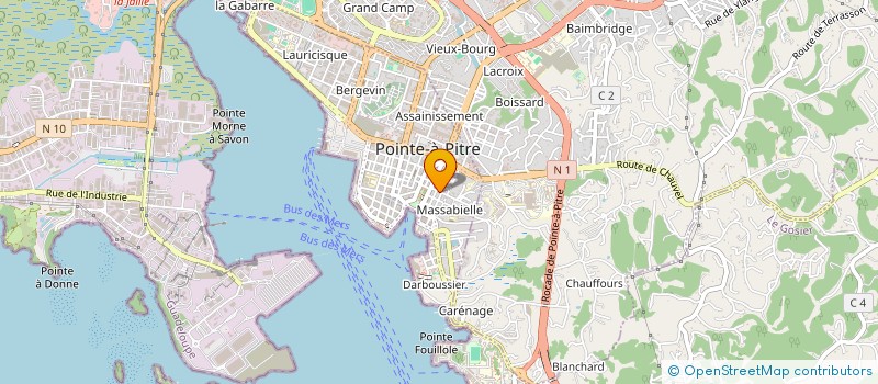 localisation de l'entreprise GPS FINANCE 20-070  POINTE-A-PITRE