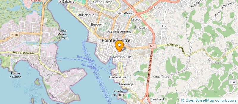 localisation de l'entreprise GPS FINANCE 21-034  POINTE-A-PITRE