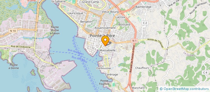 localisation de l'entreprise GPS FINANCE 21-076  POINTE-A-PITRE