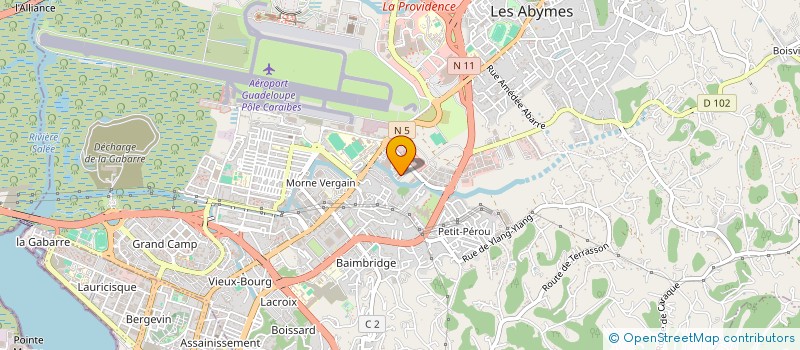 localisation de l'entreprise GPS FINANCE 22-047 à LES ABYMES