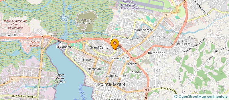 localisation de l'entreprise GPS FINANCE 23-032  LES ABYMES