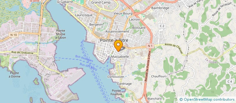 localisation de l'entreprise GPS FINANCE 2397  POINTE A PITRE