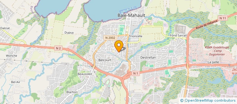 localisation de l'entreprise GPS FINANCE 24-057  BAIE-MAHAULT