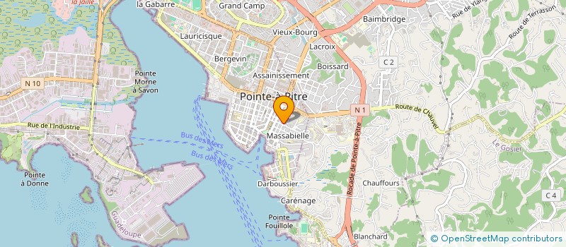 localisation de l'entreprise GPS FINANCE 2421  POINTE A PITRE