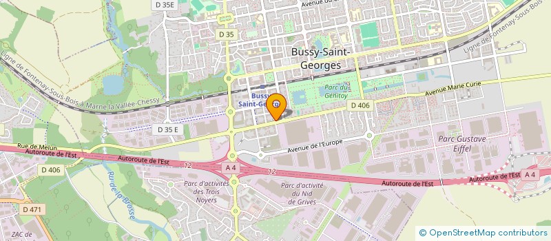localisation de l'entreprise GPS GLOBAL PAYROLL SERVICE à BUSSY-SAINT-GEORGES