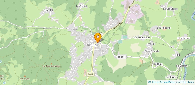 localisation de l'entreprise GPS IMPORT AUTO à BEAUZAC