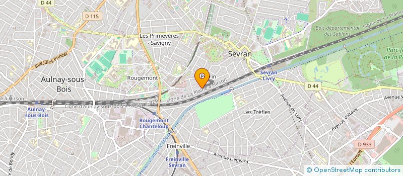 localisation de l'entreprise GPS INFORMATIQUE à SEVRAN