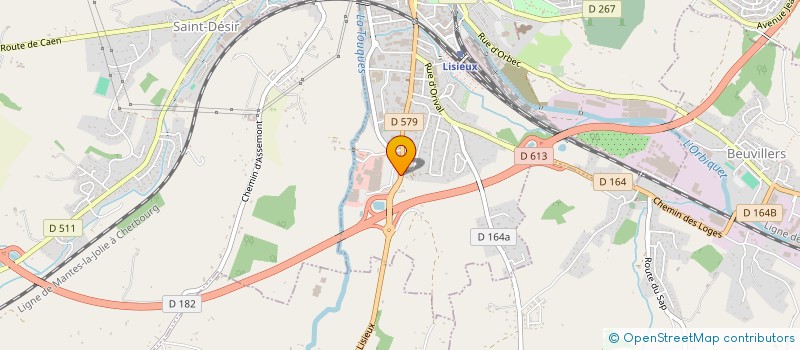 localisation de l'entreprise GPS LEASE à LISIEUX