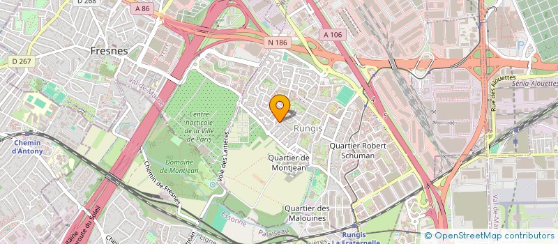 localisation de l'entreprise GPS LOGISTIC à RUNGIS