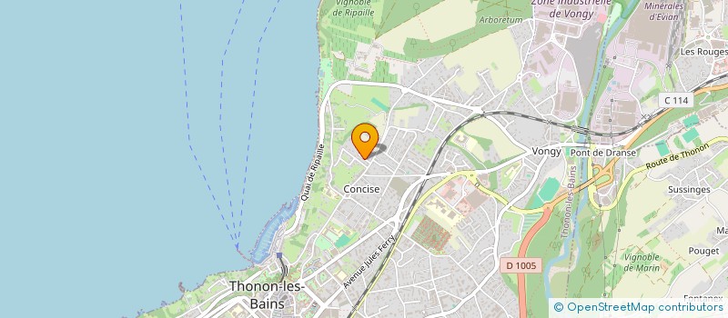localisation de l'entreprise GPS PARTENAIRE à THONON-LES-BAINS
