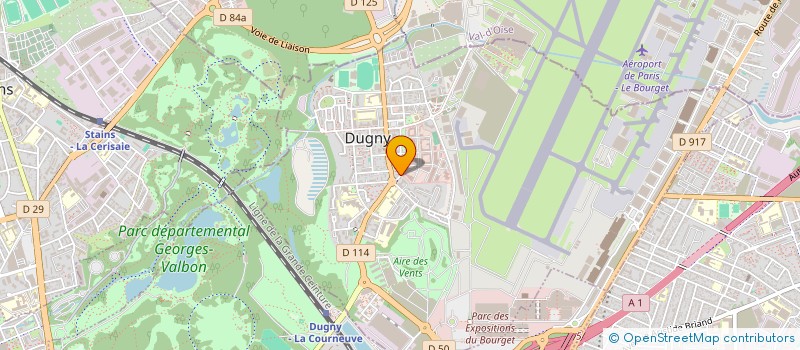 localisation de l'entreprise GPS TRAJETS  DUGNY