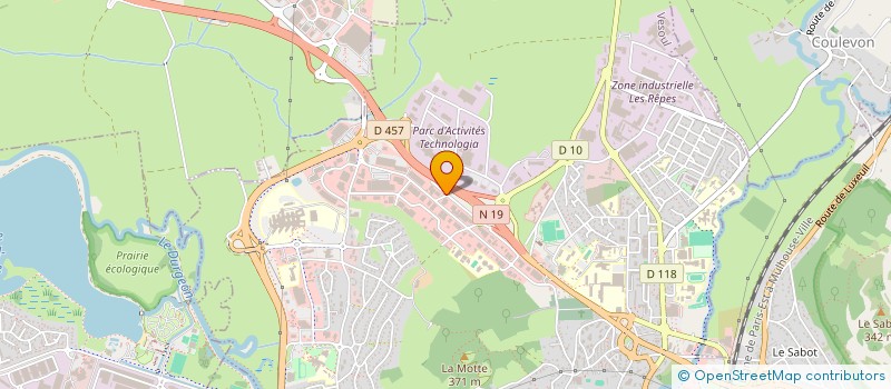 localisation de l'entreprise GPSA AUTOMOBILES  VESOUL