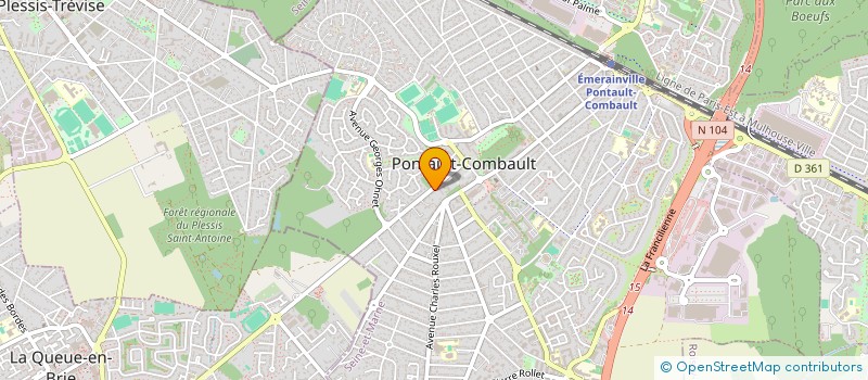 localisation de l'entreprise GPSM77 à PONTAULT-COMBAULT