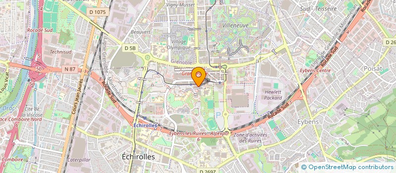 localisation de l'entreprise GPSOLUTIONS à ECHIROLLES