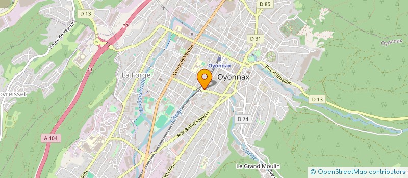 localisation de l'entreprise GPT ABATTAGE BOUCHERS OYONNAX à OYONNAX