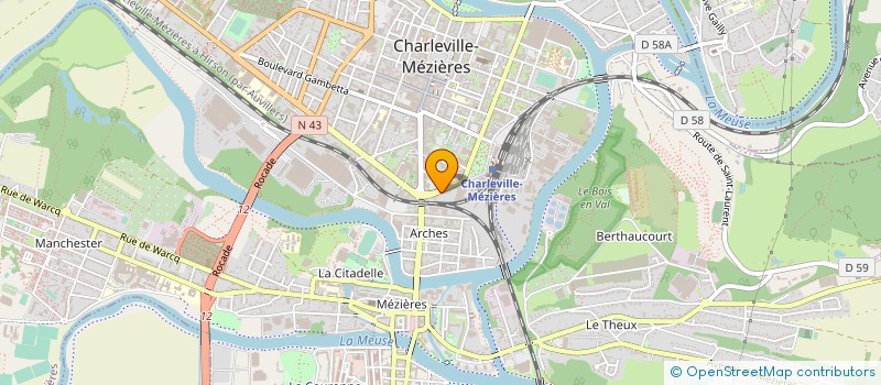 localisation de l'entreprise GPT ADDICTIONS REDUCTIONS RISQUES 08 à CHARLEVILLE-MEZIERES