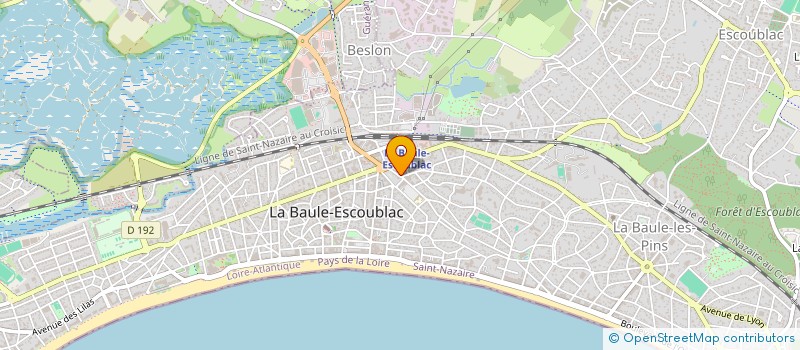 localisation de l'entreprise GPT AFFAIRES COMMERC INTERNAT & PUBLICIT  LA BAULE-ESCOUBLAC