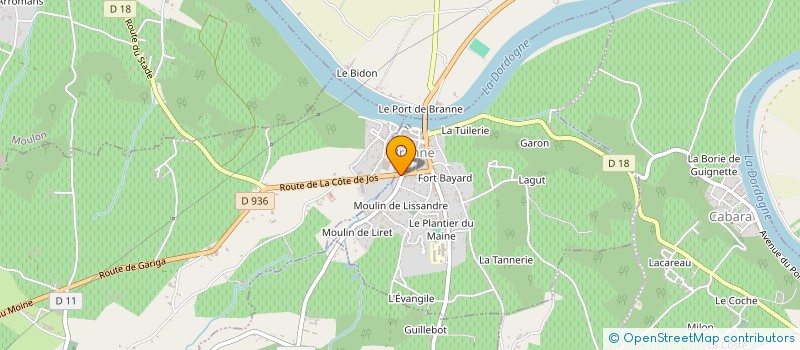 localisation de l'entreprise GPT ARTISANAL DE LA REG BRANNAISE à BRANNE