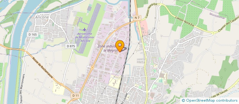 localisation de l'entreprise GPT ARTISANAL MENUISERIE ET EBENISTERIE à MONTELIMAR