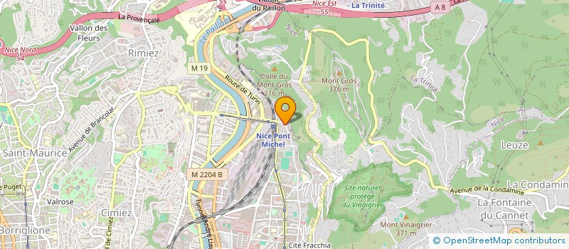 localisation de l'entreprise GPT ASS ORIGINAIRES DOM-TOM DES ALPES-MA  NICE