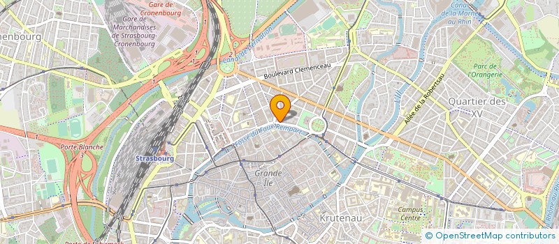 localisation de l'entreprise GPT CHAINES HOTELIERES ALSACE T-BELFORT à STRASBOURG