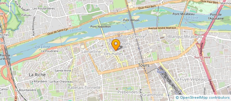 localisation de l'entreprise GPT COMMERCANTS DU QUARTIER DES HALLES à TOURS