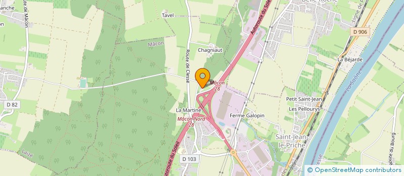 localisation de l'entreprise GPT D EMPLOYEUR LA MONTAGNE à MACON