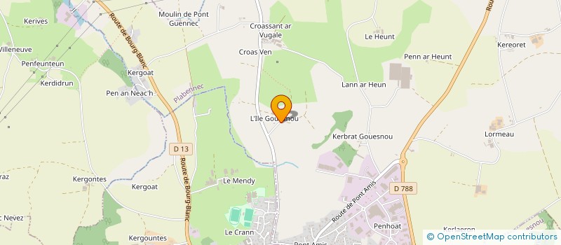 localisation de l'entreprise GPT D'EMPLOYEURS CLEONGAR GOUESNOU à PLABENNEC