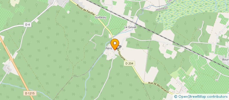 localisation de l'entreprise GPT D EMPLOYEURS FORESTIERS DU MEDOC  VERTHEUIL